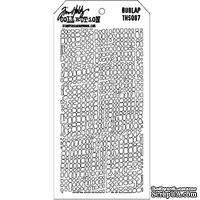 Маска Ranger - Tim Holtz - Layering Stencil - Burlap, 13х20 см