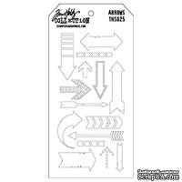Маска Ranger - Tim Holtz - Layering Stencil - Arrows, 13х20 см - ScrapUA.com