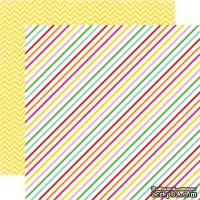 Лист скрапбумаги от Echo Park - Candy Stripe, 30х30 см