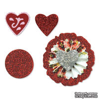 Лезвия от Sizzix - Sizzlits Die Set 3PK - Accordion Fold Flowers Set №2, 3 шт. - ScrapUA.com