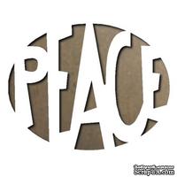 Нож для вырубки на магнитной основе от Sizzix - Movers &amp; Shapers Magnetic Die - Peace - Мир - ScrapUA.com