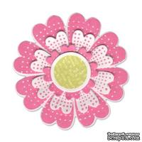 Лезвия и штампы Sizzix - Framelits Die Set w/Stamps - Flowers, Lovely, 7 шт.
