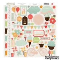 Наклейки от Echo Park - Sweet Day Collection - 12 x 12 Cardstock Stickers - Elements, 30x30 - ScrapUA.com