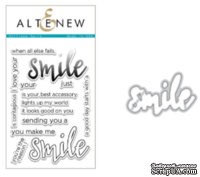 Набор ножей и штампов от Altenew - Halftone Smile Stamp & Die Bundle, 14 штампов +1 нож