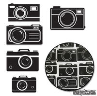 Набор высечек от Maya Road -  Picture Perfect Camera Transparencies - Black - ScrapUA.com