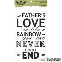 Акриловый штамп Lesia Zgharda TA082 A fathers love..., размер 4,1х6,6 см - ScrapUA.com