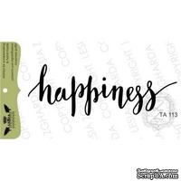 Акриловый штамп Lesia Zgharda TA113 Happiness, 7,3*2,6 см. - ScrapUA.com