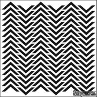 Маска The Crafter's Workshop - Mini Template Chevron, 15х15 см.