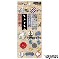 Пуговицы Teresa Collins - Far &amp; Away - Chipboard Buttons - ScrapUA.com