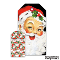 Тэги от Pretty Little Studio  -  Jolly Santa Shipping Tags - ScrapUA.com