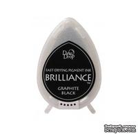 Чернила для штампинга Tsukineko - Brilliance Dew Drops Graphite Black - ScrapUA.com
