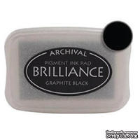 Чернила для штампинга Tsukineko - Brilliance Graphite Black, большие