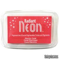 Чернила Tsukineko Radiant Neon Ink Pad - Electric Coral - ScrapUA.com