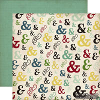 Лист скрапбумаги от Echo Park - Ampersand, Times & Seasons 2, 30х30см