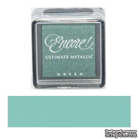 Чернила Tsukineko Encore Ultimate Metallic Small Ink Pad - Green - ScrapUA.com