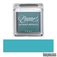 Чернила Tsukineko Encore Ultimate Metallic Small Ink Pad - Teal - ScrapUA.com