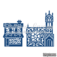 Ножи для вырубки от Tattered Lace - Panorama Church and Shop - Панорама Церковь и магазин