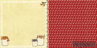 Лист скрапбумаги Webster's Pages - Sweet Jam - Spring Market Collection - размер 30х30 см, двусторонний