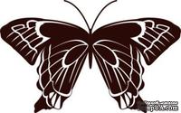 Акриловый штамп Stamp Butterfly 10 Бабочка, размер 4 * 2,5  см - ScrapUA.com