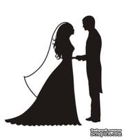 Акриловый штамп Wedding Stamp VE006c Жених и невеста, размер 2,5*2,7 см - ScrapUA.com