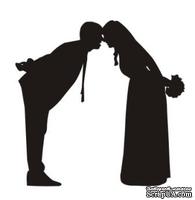Акриловый штамп Wedding Stamp VE007a Жених и невеста, размер 3*3 см - ScrapUA.com