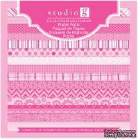 Набор скрапбумаги Studio G - Pink, цвет розовый, 15х15 см, 15 листов