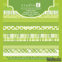 Набор бумаги от Studio G - Green, 15х15 см, 15 шт