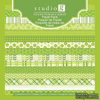 Набор бумаги от Studio G - Green, 15х15 см, 15 шт