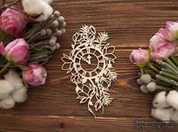 Чипборд от WOODchic - Часы магнолия с елью, 14х8 см - ScrapUA.com