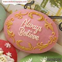Украшение Webster&#039;s Pages - Always Believe, цвет розовый, 1 штука - ScrapUA.com