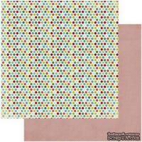 Лист скрапбумаги My Mind&#039;s Eye -  Polka Dots, 30х30 см, двусторонняя - ScrapUA.com