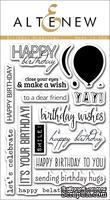 Набор штампов от Altenew - Birthday Greetings - Поздравления с днем Рождения, 17 шт - ScrapUA.com