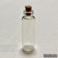 Декоративная бутылочка с пробкой - BOTTLE/CORK 50х15 мм - ScrapUA.com