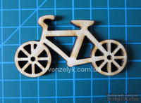Деревянное украшение от Вензелик - Велосипед, фанера толщиной 0,4 см
