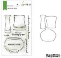 Штампы + Ножи для вырубки от Altenew - Versatile Vases Stamp & Die Bundle, 8 штампов + 3 ножа