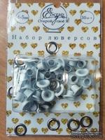 Набор люверсов с кольцом от ScrapEgo - &quot;Белый&quot;, 30 шт - ScrapUA.com