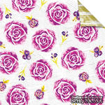 Лист бумаги для скрапбукинга от Lemon Owl - Plans for Today, Flower Garden, 30x30 - ScrapUA.com