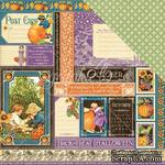 ЦЕНА СНИЖЕНА! Лист бумаги Graphic 45 - October Collection, размер 30х30 см, двусторонняя - ScrapUA.com
