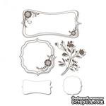 Ножи + штампы Sizzix 5PK - Frames w / Sprigs, 657775 - ScrapUA.com