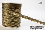 Лента Solid/Metallic, цвет черный/золотистый, ширина 95 мм, длина 90 см - ScrapUA.com