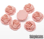 Кабошон &quot;Цветок&quot;, цвет розовый, размер 27х27 мм, 1 шт. - ScrapUA.com