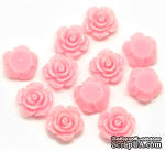 Кабошон &quot;Роза&quot;, цвет розовый, размер 14х6 мм, 1 шт. - ScrapUA.com