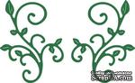 Нож для вырубки от Cheery Lynn Designs - Tiny Fanciful Flourish Left &amp; Right (Set of 2) - ScrapUA.com