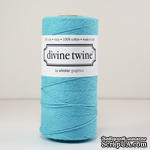 Хлопковый шнур от Divine Twine - Blue Solid, 1 мм, цвет голубой, 1м - ScrapUA.com