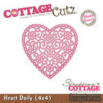 Лезвие CottageCutz - Heart Doily, 10х10 см - ScrapUA.com