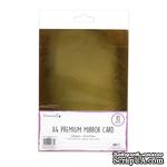 Набор зеркальной бумаги от Dovecraft - Mirror Card – Gold, А4, 10 шт. - ScrapUA.com