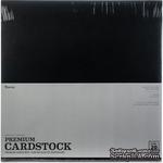 Набор кардстока DCWV Core&#039;dinations Darice Value Pack Smooth Cardstock, Black Cat, 30x30 см, 20 листов, черный - ScrapUA.com