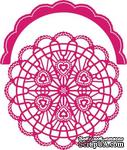 Нож для вырубки от Cheery Lynn Designs - Candy Hearts Doily with Angel Wing - ScrapUA.com