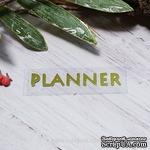 Термонадпись &quot;Planner&quot; №1, золото - ScrapUA.com