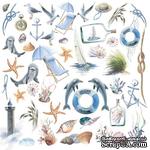 Набір картинок для вирізання Memories of the sea 20x20 см, ТМ Фабрика Декора - ScrapUA.com
